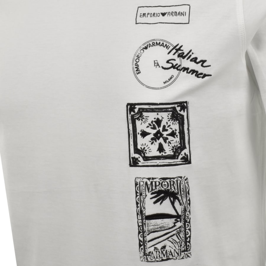 Emporio Armani Logo T Shirt White | Mainline Menswear us